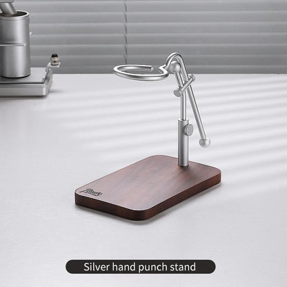 Bincoo GYKF2145 Portable Coffee Drip Holder Adjustable Aluminum Dripper Holder Italian Espresso Machine Bracket, Lightweight Drip Holder