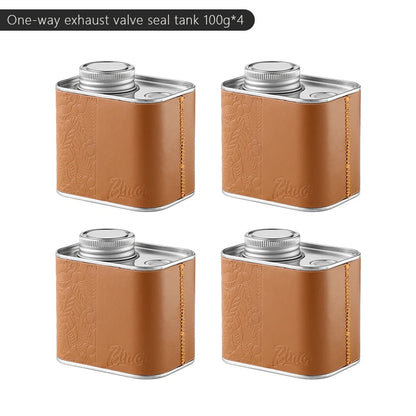 Bincoo Vacuum Coffee Container with One Way Valve Food Grade Airtight Canister for Coffee Bean Storage and Kitchen Use