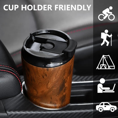 Bincoo 280ml 500ML Stainless Steel Coffee Cup With Ceramic inner liner Double Layer Thermal Mug Travel Car Insulated Water Cups