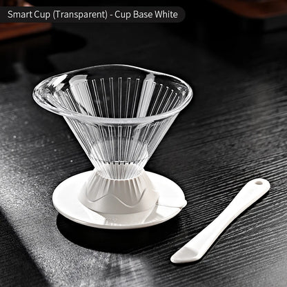 BINCOO 600ml Reusable Immersion Coffee Dripper Filters Smart Pour Over Drip Hand-Brewed Coffee Maker Tritan Coffee Filters Cup