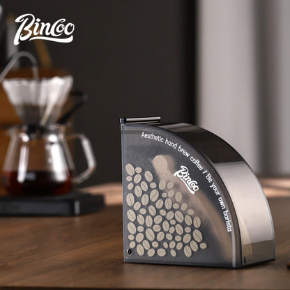 Bincoo Hot Sell Fan-shaped Coffee V Filter Paper Dust-proof Bar Storage Rack Storage Box Dustproof Filter Paper Box Barista Tool
