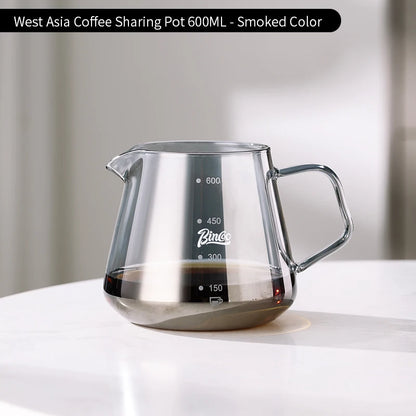 Bincoo 600ml Pour Over Coffee Dripper Coffee Pot Set Coffee Kettle Brewing Cup Octagonal Coffee Pot Coffee Tea pot Funnel Set