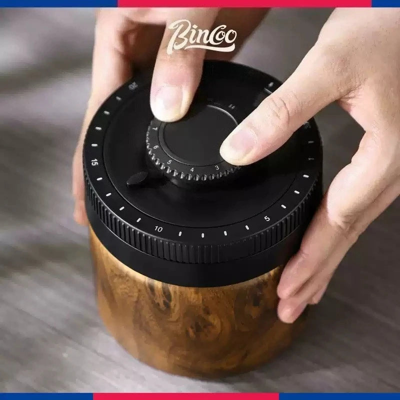 Bincoo Coffee Bean Vacuum Sealed Canister Fresh-Keeping Household Coffee Powder Storage Canister Stainless Steel Titanium