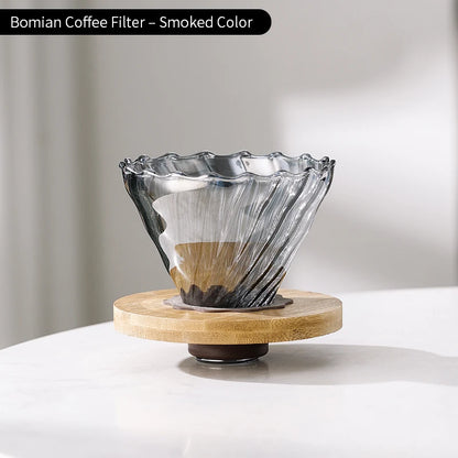 Bincoo 600ml Pour Over Coffee Dripper Coffee Pot Set Coffee Kettle Brewing Cup Octagonal Coffee Pot Coffee Tea pot Funnel Set