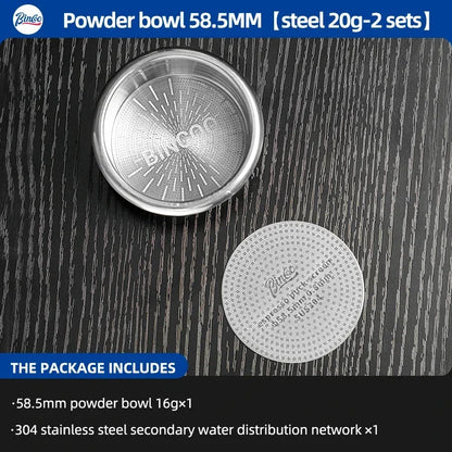 BINCOO High Precision Extraction Matrix Basket Filter,Micro Sieve Filter Basket Stainless Steel Portafilter Basket for 51/58.5mm