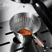Bincoo 304 Stainless Steel Espresso Measuring Cup – Drip Tray Receiver with Scale, Coffee Machine Extraction Cup