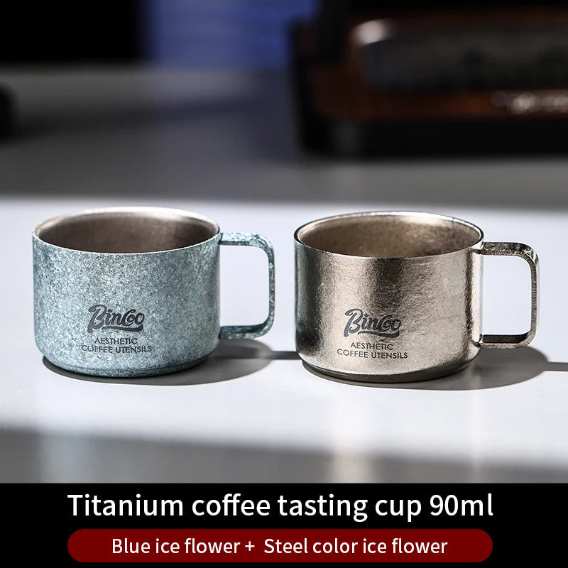Bincoo Professional Pure Titanium Cup 45g Net Weight High Strength Lightweight Design 5 Colors Available Extreme Durability