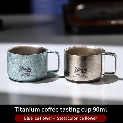 Bincoo Professional Pure Titanium Cup 45g Net Weight High Strength Lightweight Design 5 Colors Available Extreme Durability