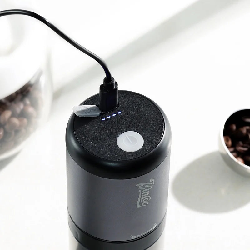 Bincoo Mini Portable Electric Coffee Grinder Coffee Bean Grinder Small Coffee Machine Steel Core Household