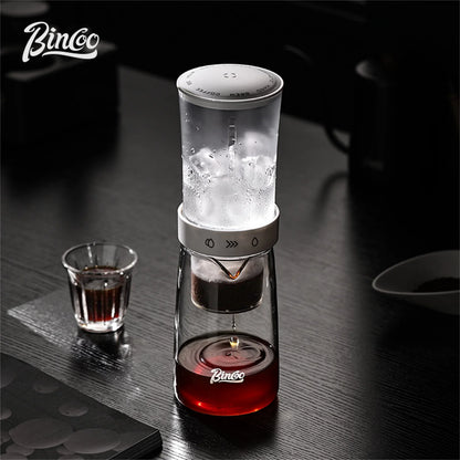 Bincoo Yipin Cold Drip Tower 450ml, Borosilicate Lower Pot & PCTG Upper Pot, Iced/Cold Brew Coffee Maker, Home & Cafe Cold Brew
