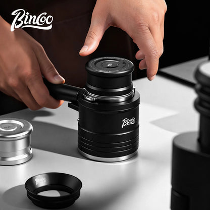 Bincoo Premium 58mm Magnetic Coffee Leveler Self Gravity Cyclone Design with 6 Concealed Magnets Even Grounds Distribution