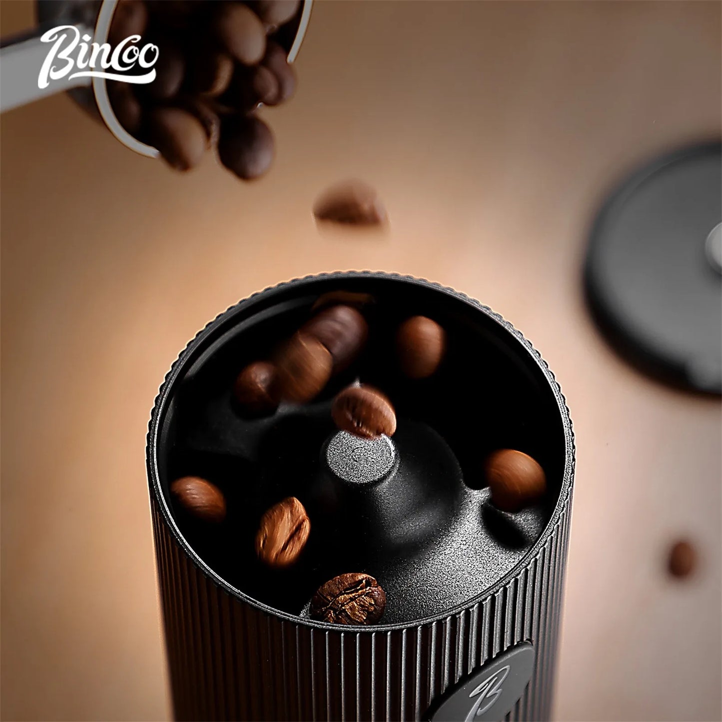 Bincoo Leyou Portable Electric Coffee Grinder, USB Rechargeable Adjustable Grind, Home Outdoor Portable Coffee Grinder