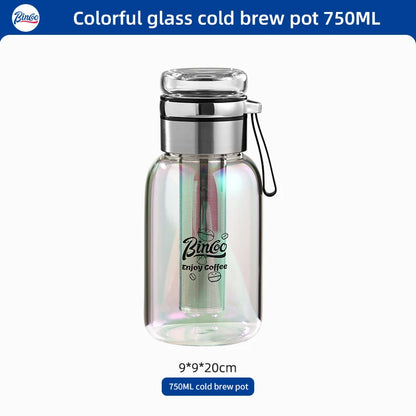 Bincoo GYKF0002 800mL Cold Brew Iced Coffee Maker Iced Coffee Maker Tea Infuser Airtight Cold Brew Pitcher Coffee Accessories Cold Brew System