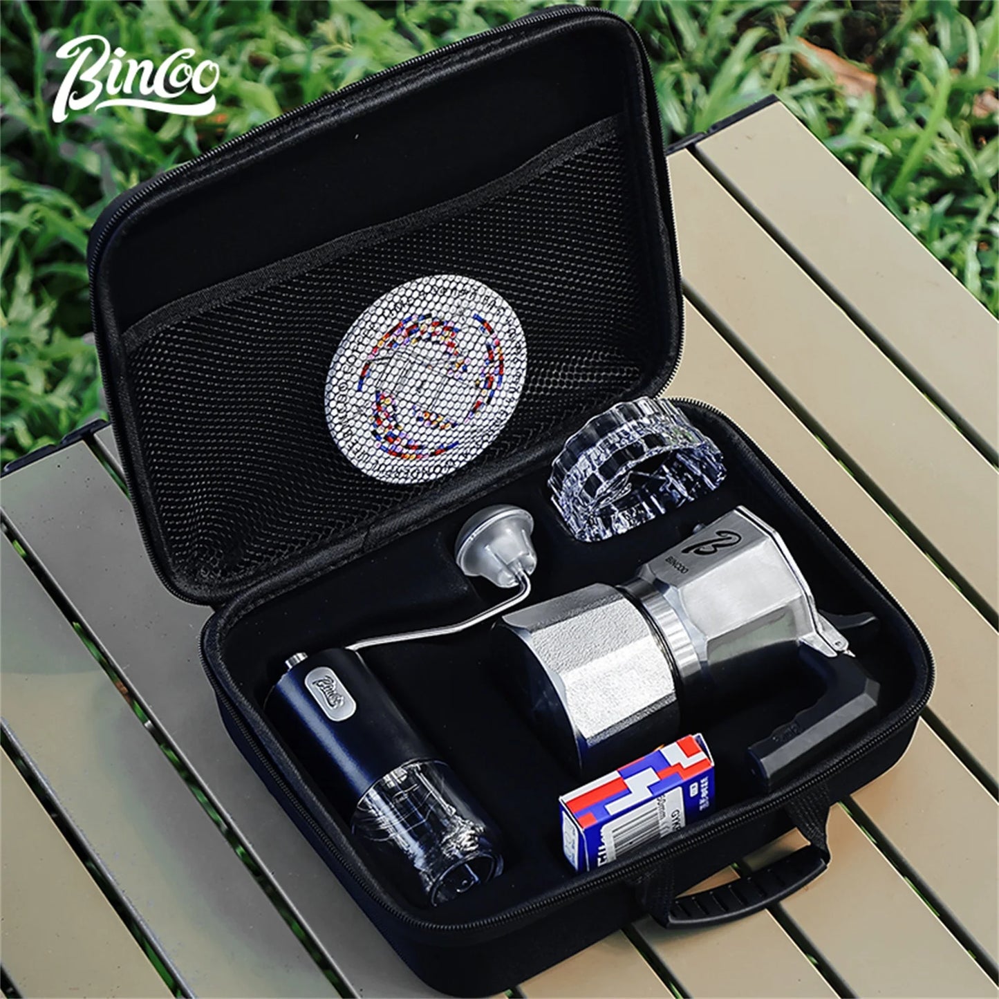 Bincoo Three Valve Mocha Pot Concentrated Latte 316 Stainless Steel Coffee Pot for Baristas Use Mocha Dual Valve Extraction Pots