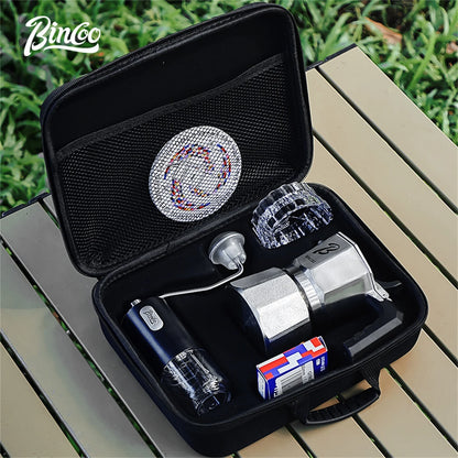 Bincoo Three Valve Mocha Pot Concentrated Latte 316 Stainless Steel Coffee Pot for Baristas Use Mocha Dual Valve Extraction Pots