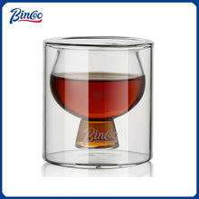 Bincoo Double Layered Coffee Cup High Borosilicate Glass Heat-resistant Anti Scald Concentrated Cup Milk Coffee Ice American Cup