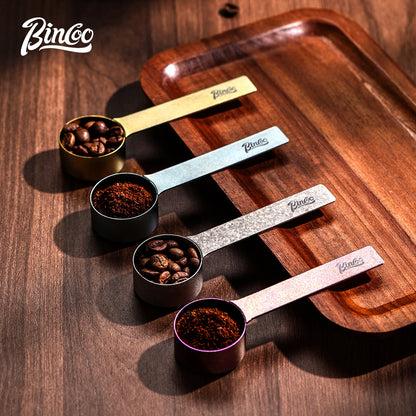 Bincoo Pure Titanium Coffee Measuring Spoon for Baking Home Use,Coffee Bean Scoop Gram Scale for Ground Coffee Specialty Tool