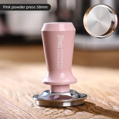 Bincoo GYKF1807 Premium Spring-Loaded Espresso Tamper 51mm/58mm Compatible Threaded Bottom  for Even Tamping Barista Essential Tool