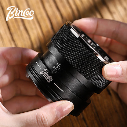 Bincoo Self Gravity Powder Distributor Stainless Steel Powder Hammer 58.35/58mm Automatic Height Adjustment Italian Barista Tool