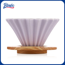 Bincoo Premium Origami Dripper Set Ceramic Construction Gradient Color Includes Filters for All Brewing Methods