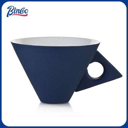 Bincoo Premium 220ml Ceramic Mug Set Ideal for Espresso Latte Mocha and Coffee Tasting Professional Grade Cups Elegant Design