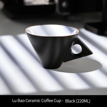 Bincoo Premium 220ml Ceramic Mug Set Ideal for Espresso Latte Mocha and Coffee Tasting Professional Grade Cups Elegant Design