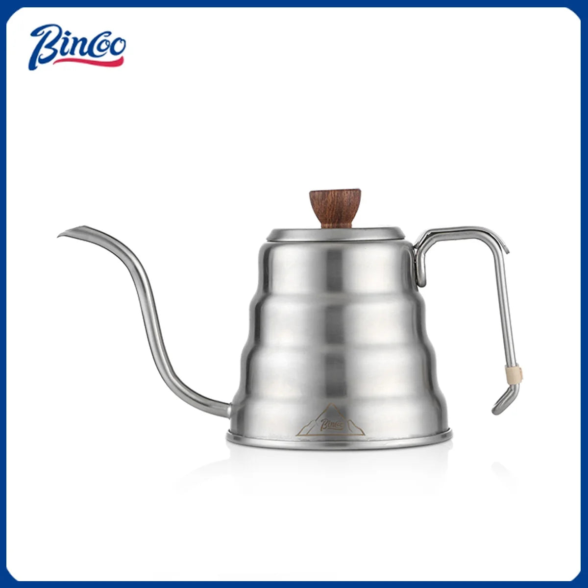 BINCOO 600ML Hand Brewed Coffee Pot 304 Stainless Steel Household Narrow Mouth Coffee Drip Kettle Pot Pour Over Coffee Tea Pots