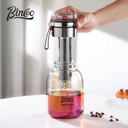 Bincoo GYKF0002 800mL Cold Brew Iced Coffee Maker Iced Coffee Maker Tea Infuser Airtight Cold Brew Pitcher Coffee Accessories Cold Brew System