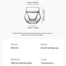 Bincoo 110ml Double Layer Insulated Coffee Cup, Glass Designed for Professional Tasting and Optimal Aroma Preservation