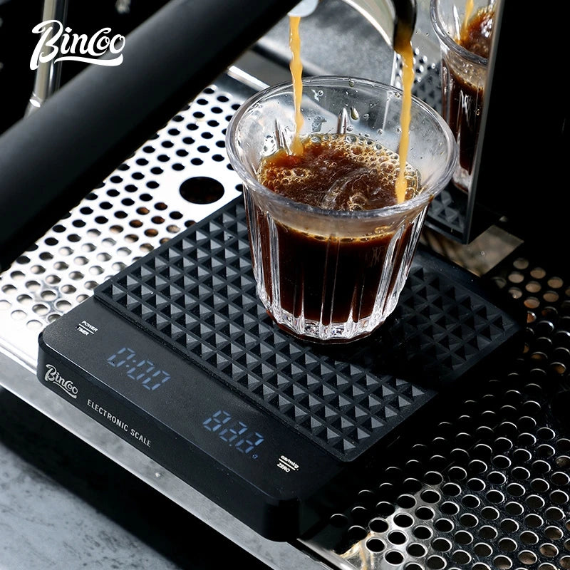 BINCOO Hand Brewed Coffee Electronic Scale Smart Home Kitchen Scale Coffee Bean Weigher Specialized Automatic Timing Scale