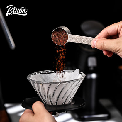 Bincoo Pure Titanium Coffee Measuring Spoon for Baking Home Use,Coffee Bean Scoop Gram Scale for Ground Coffee Specialty Tool