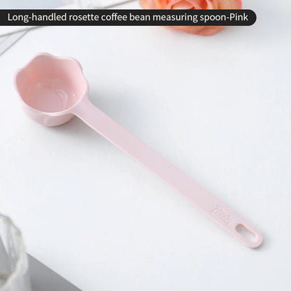 Bincoo rosette coffee spoon colorful short coffee measuring spoon long handle coffee bean spoon pressed powder spoon
