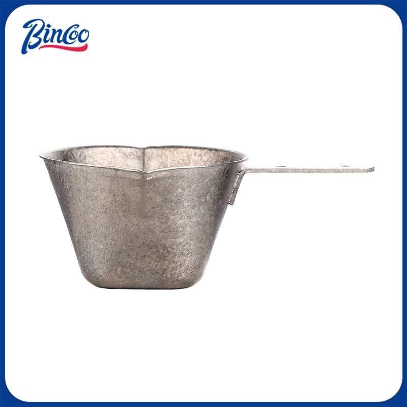 Bincoo Premium Titanium Double Eagle Spout Measuring Cup 90ml with Visible Scale for Home Baristas Large Capacity Easy Flow
