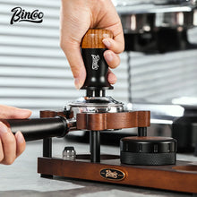 Bincoo Wood Coffee Tamper Mat Station Stand Portafilter Holder Base Rack Set For 51MM 53MM 58MM Coffee Accessories Barista Tools