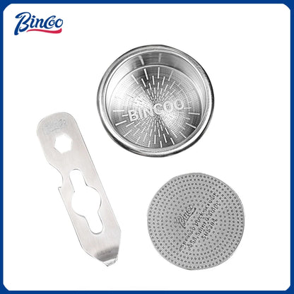 BINCOO High Precision Extraction Matrix Basket Filter,Micro Sieve Filter Basket Stainless Steel Portafilter Basket for 51/58.5mm