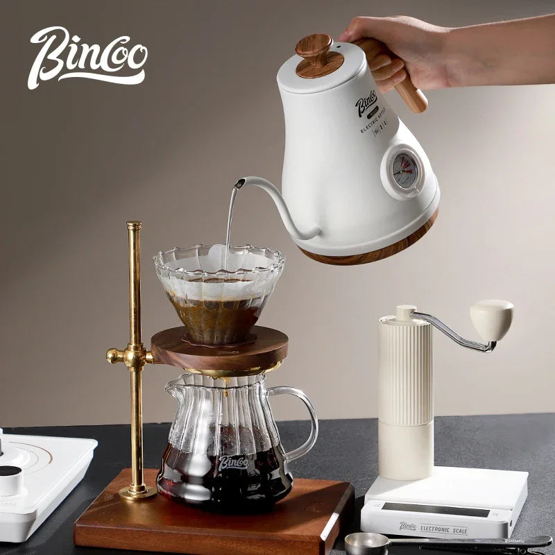 Bincoo Hand Brewed Coffee Pot Intelligent Temperature Control Electric Kettle Kettle Constant Household Coffee Tool 220V 800W 1L