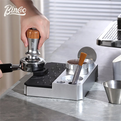 Bincoo Coffee Tamper Station Stand ABS Coffee Portafialter Holder 51-58mm Espresso Distributor Storage Base Barista Accessories