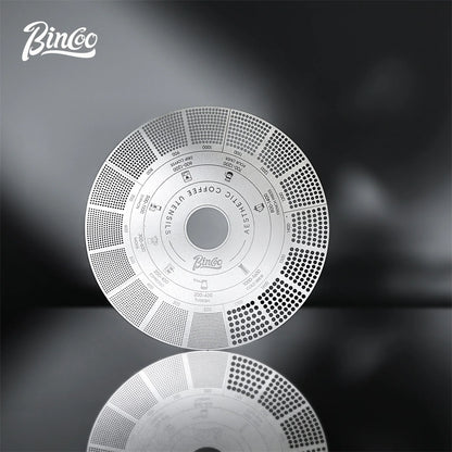 Bincoo GYKF2330 Coffee Grind Size Guide Card for Comparing Fineness and Coarseness Espresso and Pour Over Coffee to Achieve Ideal Grind