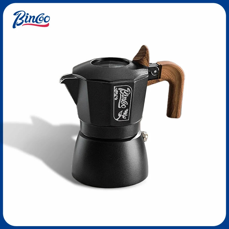 Bincoo Mocha Pot Double Valve Italian Espresso Pot Electric Stove Heating Professional Home Barista Accessories Coffee Tools