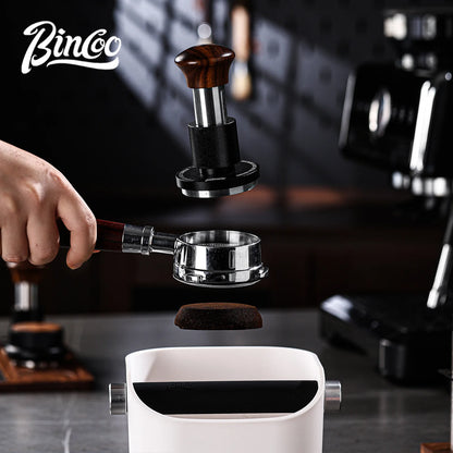Bincoo Coffee Knock Box Espresso Grounds Container Dump Bin Bucket Anti Slip Powder Beveled Residue Home Cafe Bar Barista Tools