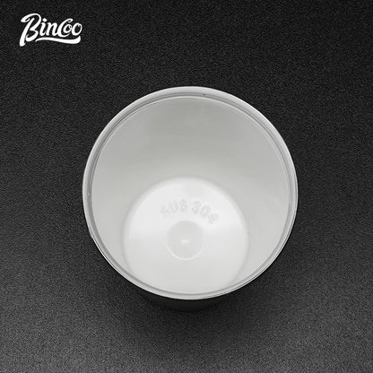 Bincoo 500ML 304 Stainless Steel Coffee Cup With Ceramic inner liner Double Layer Thermal Mug Portable Travel Car Insulated Cups