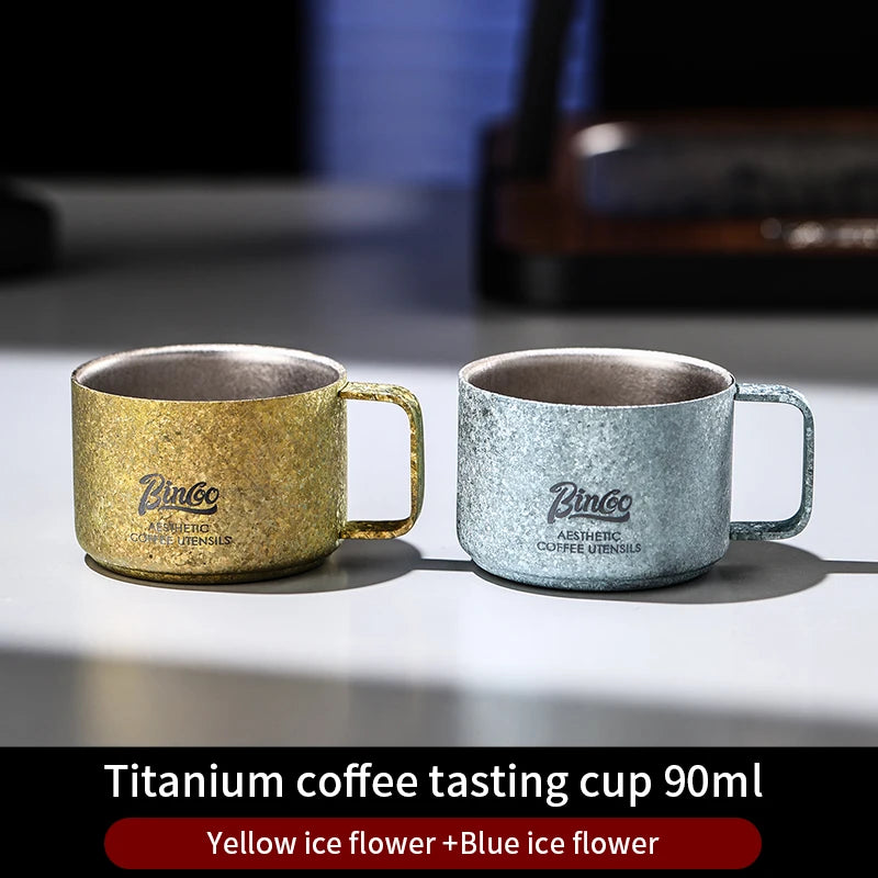 Bincoo Professional Pure Titanium Cup 45g Net Weight High Strength Lightweight Design 5 Colors Available Extreme Durability