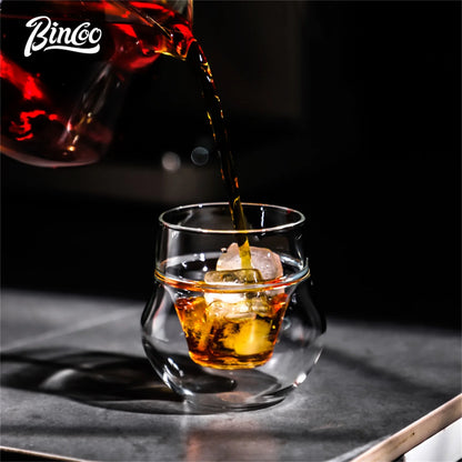 Bincoo 110ml Double Layer Insulated Coffee Cup, Glass Designed for Professional Tasting and Optimal Aroma Preservation