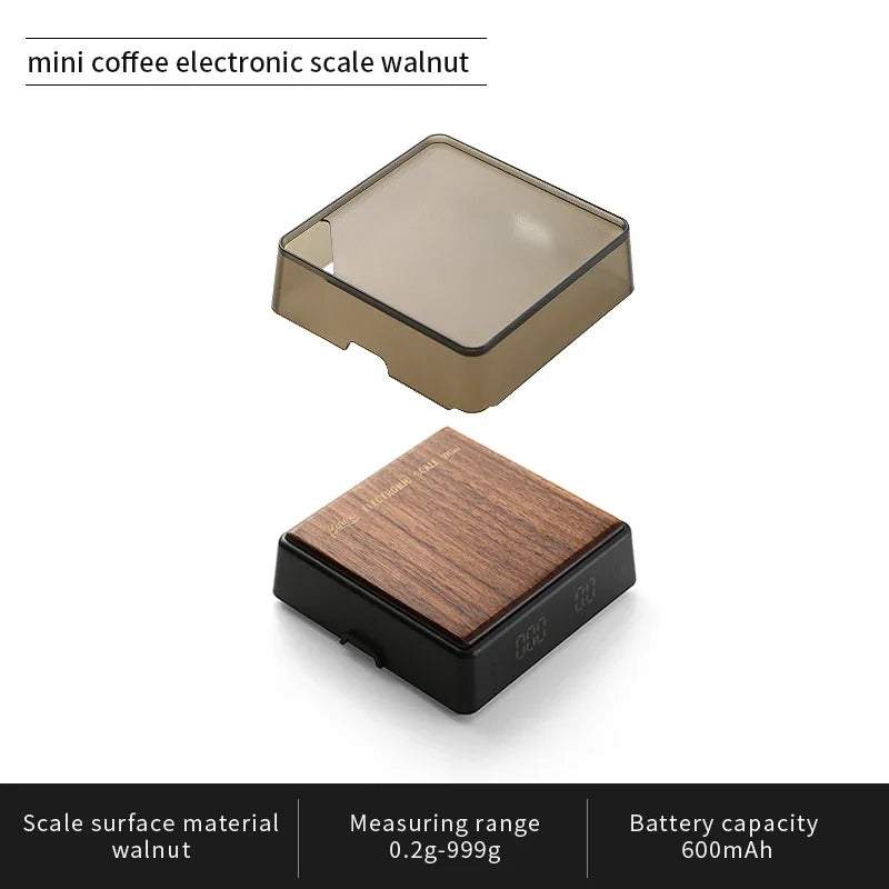 Bincoo Electronic Coffee Scale Italian Coffee Bean Weighing Smart Hand Made Mini Professional Coffee Scale Barista Tools