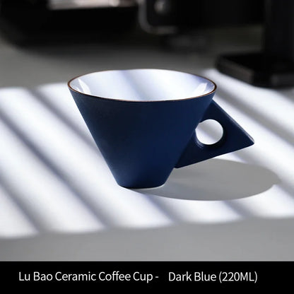 Bincoo Premium 220ml Ceramic Mug Set Ideal for Espresso Latte Mocha and Coffee Tasting Professional Grade Cups Elegant Design