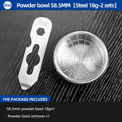 BINCOO High Precision Extraction Matrix Basket Filter,Micro Sieve Filter Basket Stainless Steel Portafilter Basket for 51/58.5mm