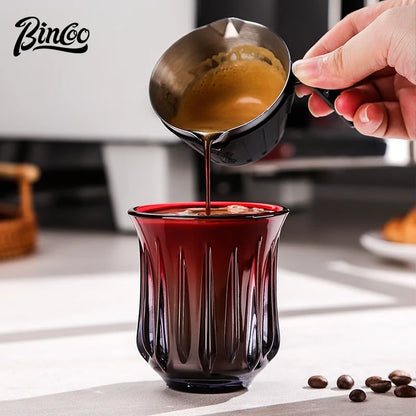 Bincoo Coffee Sharing Pot Glass Cup Set Glass Pot Coffee Cup Coffee Tray Set 500ML