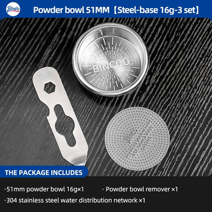 BINCOO High Precision Extraction Matrix Basket Filter,Micro Sieve Filter Basket Stainless Steel Portafilter Basket for 51/58.5mm