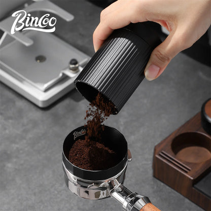 Bincoo Aluminum Alloy Coffee Powder Spreader With Five Powder sifter Mesh Shaker Duster Powder Sieve Professional Home Barista