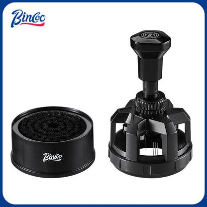 Bincoo Espresso Coffee Distributor – Press & Rotate Stirring Needle, Adjustable, Evenly Break Clumps, Anti-Clump Tool